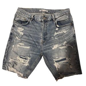 Mens Zara Cutoff Jean Shorts